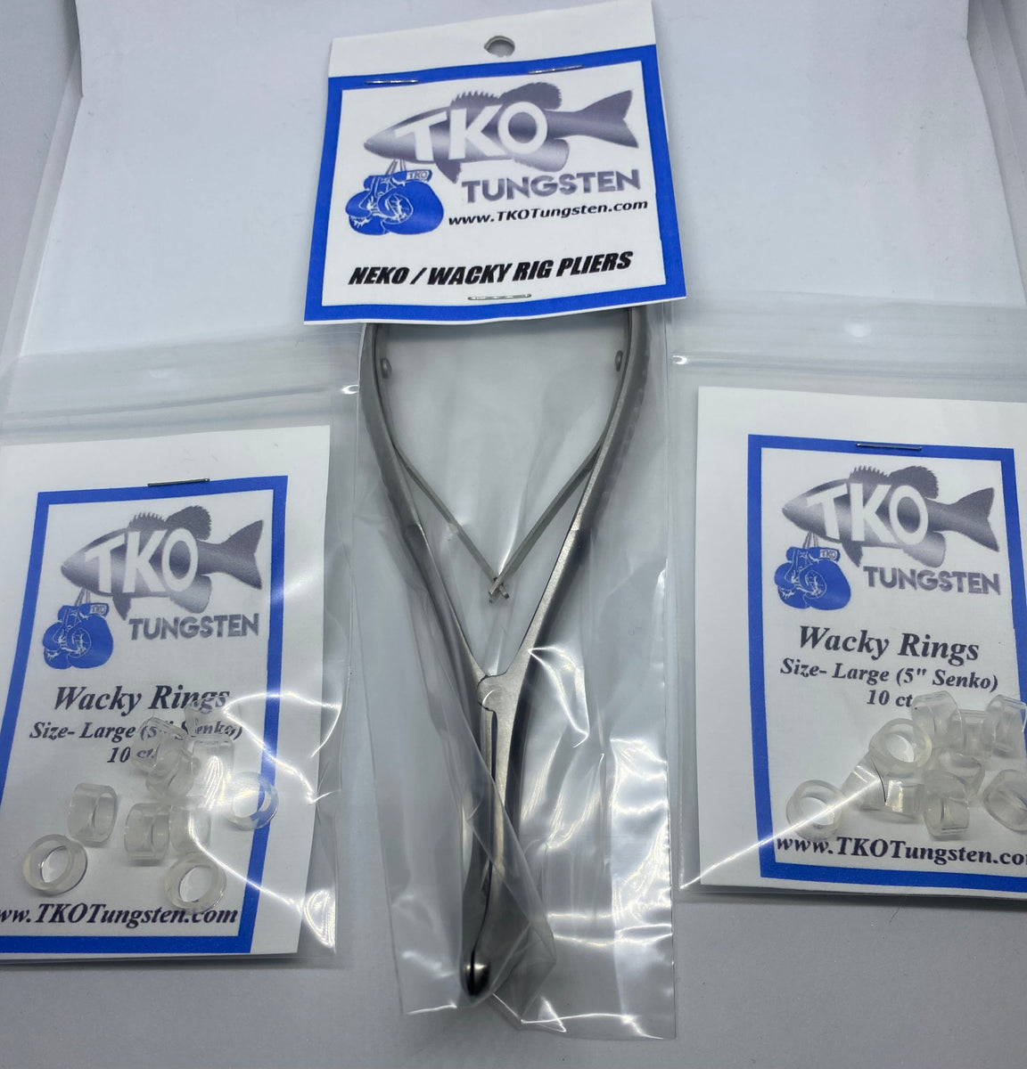 TKO Tungsten Wacky / Neko Ring Kit (Pliers & O Rings) Fast Shipping!!!