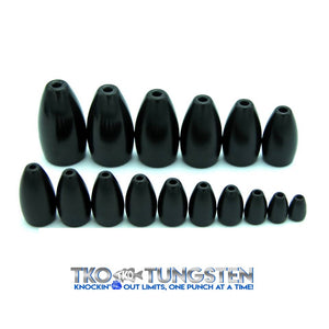TKO Tungsten Free Rig Drop Shot Weights – Round Eye, Finesse & Teardrop (Bass Fishing)