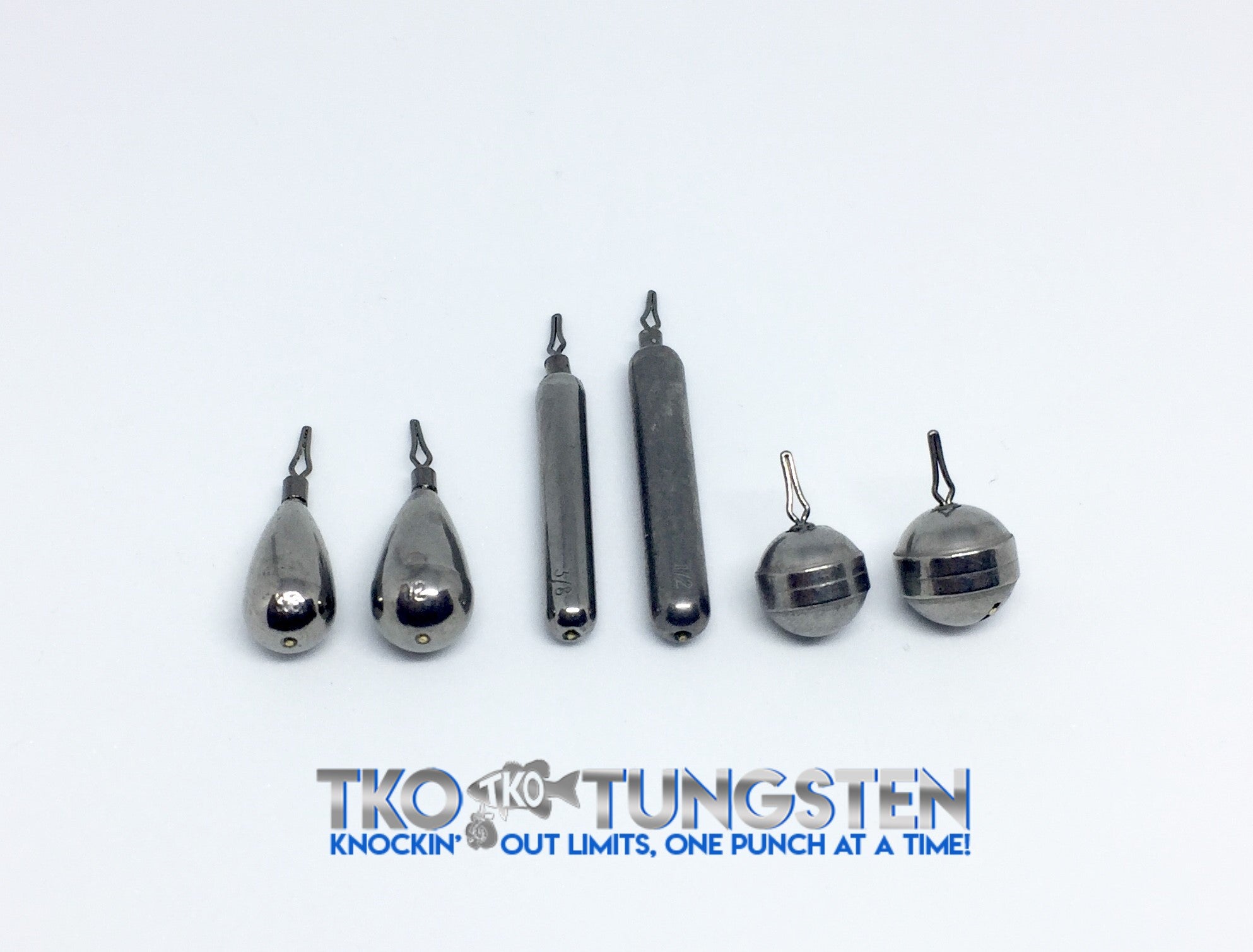 TKO Tungsten Drop Shot weights (6 styles, 6 sizes) Fast shipping!!!